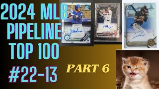 MLB Pipelines 2024 Prospect Rankings for card collectors 2213 PART 6 [upl. by Negris]