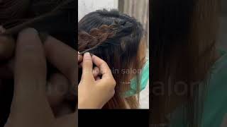 Easy hairstyle hoorainsalon shorts short hairstyle trending youtubeshorts viral shortvideo [upl. by Nnyw]