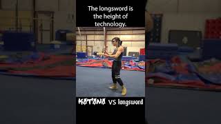 Katana vs Longsword shorts [upl. by Yelhak]