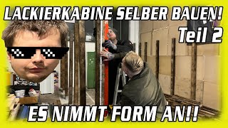 Lackierkabine selber bauen für weniger als 1000€ Es nimmt Form an  ultraviolencegang [upl. by Siclari784]