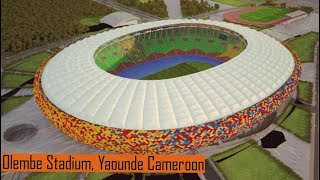 Final Touches of the Olembe Stadium in Yaounde Cameroon [upl. by Carnahan630]