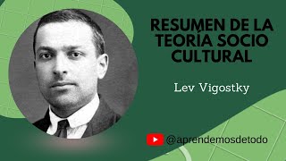 RESUMEN DE LA TEORÍA SOCIO CULTURAL o Enfoque Sociocultural de Lev Vigotsky [upl. by Yarod]