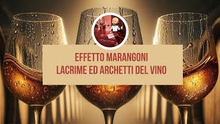 Effetto Marangoni Lacrime e archetti del vino [upl. by Soll]