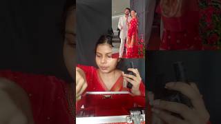 Trying Sonakshi Sinha Reception Makeover♥️👀 redsareemakeuplook sonakshisinha reception shorts [upl. by Jaquelin689]