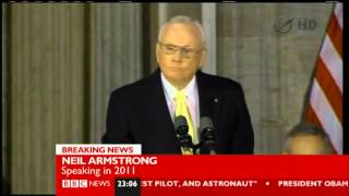 Neil Armstrong BBC News 25 08 12 [upl. by Berkly]