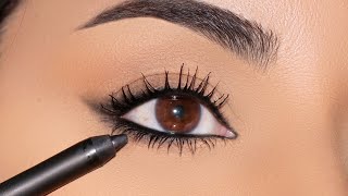 HOW TO EFFORTLESS SMUDGED KOHL LOOK [upl. by Senaj]