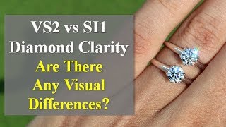 VS2 vs SI1 Diamond Clarity – Real Life Comparison of Diamond Rings [upl. by Jeramey]