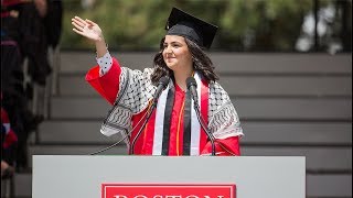 Boston University Commencement 2018 Student Speaker Yasmin Younis [upl. by Darsie]