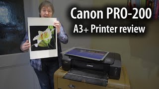 Canon Pixma PRO200 printer review  A313quot printer replaces the PRO100 [upl. by Einahpetse]