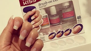 DIY Gel Nägel mit dem KISS BRUSH ON GEL KIT I Marina Si [upl. by Levitt]