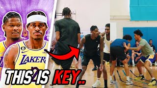 Lakers Cam Reddish Jarred Vanderbilt Jaxson Hayes BUILDING CHEMISTRY in Open Run  Big Leap OTW [upl. by Llerdna]