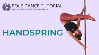 Pole Trick Tutorial Handspring Intermediate [upl. by Tound]