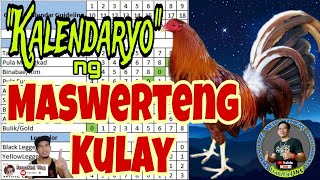 Paano malalaman ang mga Swerteng Kulay ng Manok sa bawat Petsa sa ating Kalendaryo [upl. by Htelimay]