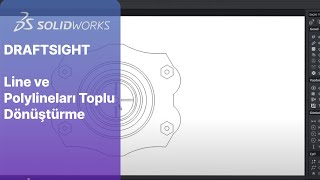 Draftsight  Line ve Polylineları Toplu Dönüştürme [upl. by Azirb]