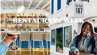 Four best restaurants to try in 2024 for Charleston Restaurant week  Foodie Vlog [upl. by Syd]