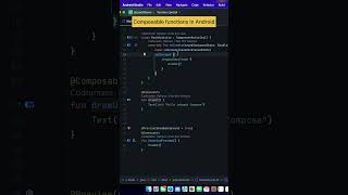 Composable functions in Android android kotlin jetpackcompose [upl. by Ailssa]