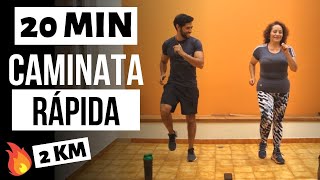 🔥CAMINATA RÁPIDA EN CASA 🔥 Power walking 20 minutos [upl. by Emanuela651]