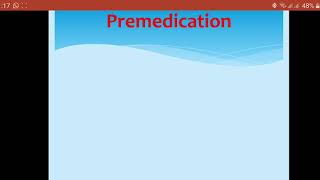 Premedication in anesthesia [upl. by Marleah]