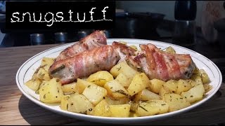 Schweinefilet im Speckmantel auf Rosmarinkartoffeln Rezept für Hauptgericht  Episode 0001 [upl. by Halilad845]