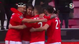 Goal  Golo Grimaldo Benfica 10 Nacional Liga 1819 21 [upl. by Leeke]