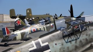 Hear all the WWII Legends  Mustang Spitfire Hurricane Mitchell etc [upl. by Akcirehs872]