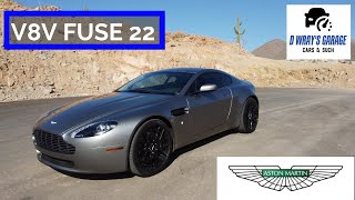 V8 Vantage 0608  Fuse 22 and Exhaust sounds [upl. by Enilegnave249]