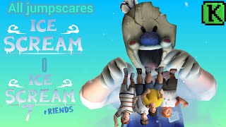 Ice Scream 17 all jumpscares [upl. by Springer]