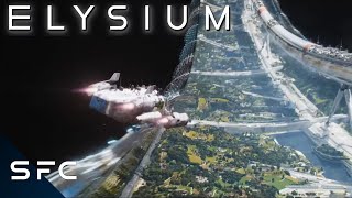 ELYSIUM  Crash Landing Scene  Matt Damon Scifi Movie [upl. by Oly733]