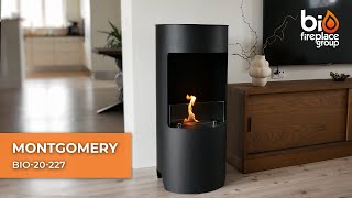 Freestanding Bio Ethanol Stove  Montgomery Black [upl. by Thorny]