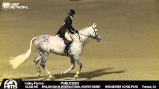 Kelley Farmer amp Publicized Round 2 100000 USHJA International Hunter Derby HITS Thermal [upl. by Harty468]