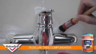 How to  Tegellak 2 Componenten  Alabastine [upl. by Tova]