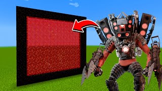 How to Make A Portal To The Titan Speakerman Modified Dimension in Minecraft [upl. by Amikay578]