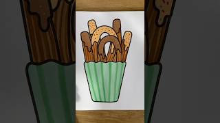 asmr churros ✨ coloringbook asmrsounds [upl. by Sigfried]