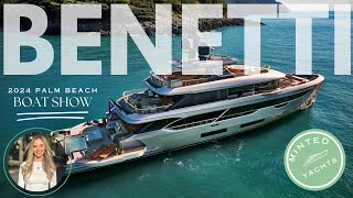 Benetti Oasis 34m amp Triumph 65m Debut  Palm Beach Superyacht Show  Exclusive RSVP Appointment [upl. by Airetas]