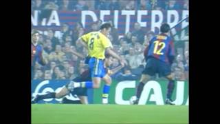 Gica Craioveanu destroza al FC Barcelona con 2 goles Barça vs Villarreal Año 1998 [upl. by Nagoh]