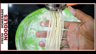 Egg less Fresh Home Noodles  झटपट बनाइये फ्रेश नूडल्स  Homemade Noodles [upl. by Naloc]