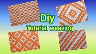 weaving tutorial step by step  weaving partner  weaving styles weaving paper  diy paper craft [upl. by Aiksa]