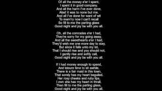 The Parting Glass Lyrics  Irish Song Lyrics [upl. by Oibaf390]