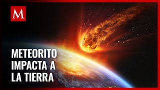 Captan caída de meteorito en EU pensaron que era una explosión [upl. by Ayotal]