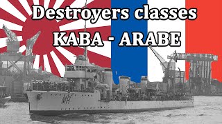 Destroyer Kaba  Arabe  La marine française à lheure japonaise [upl. by Birdt885]