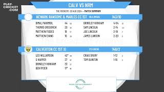 Calverton CC 1st XI v Newark Ransome amp Marles CC 1st XI [upl. by Carmelita731]