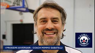 MAGNOLIA CAMPOBASSO abbiamo intervistato il coach della squadra molisana MIMMO SABATELLI [upl. by Noivart]