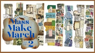 Mass Make March 2 Transforming Scraps into Stunning Journal Page Edges papercraft junkjournal [upl. by Hwu]