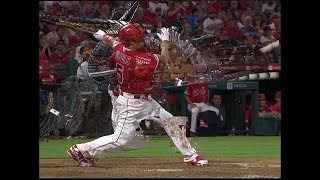 Albert Pujols Home Run Swing Slow amp Strobe Motion 2019414 [upl. by Darren643]