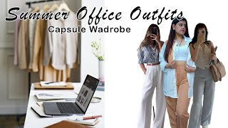 5 Items  31 Outfits Summer Capsule Wardrobe  2024  Office Casual  333 Challenge [upl. by Araek450]