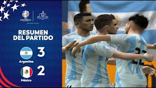 Argentina 3  2 México  ARGENTINA GANÓ UN PARTIDAZO Y ESTÁ EN LA FINAL  Copa América 2024 [upl. by Yong171]