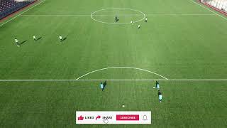 Technical Warm Up Passing Progression Football Soccer Drills 8 [upl. by Alban]