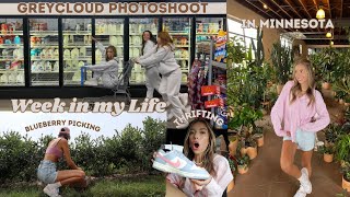 Week in my life MINNESOTA Grey Cloud shoot  thrifting [upl. by Maleen640]