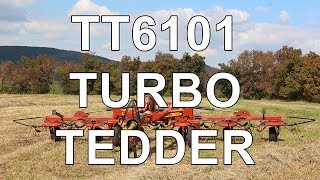 Pequea TT6101 6 rotor carted tedder features [upl. by Desma]