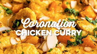 Coronation Chicken Curry  Supergolden Bakes [upl. by Einhoj]